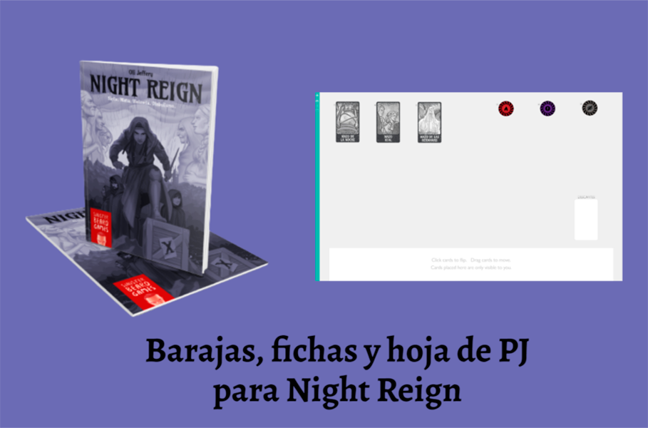 Night Reign - Baraja y fichas para Playingcards